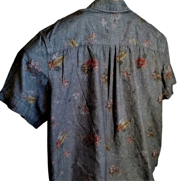 The Foundry Men's Button Up Hawaiian Floral collared shirt size 2X - Picture 3 of 7